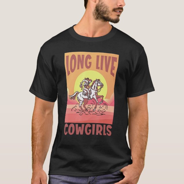 Long Live Howdy Rodeo Western Country Southern Cow T Shirt (Framsida)