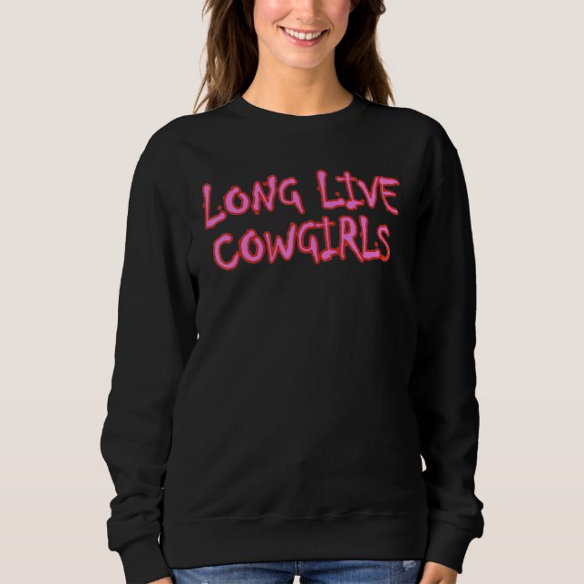 Long Live Howdy Rodeo Western Country Southern Cow T Shirt (Framsida)