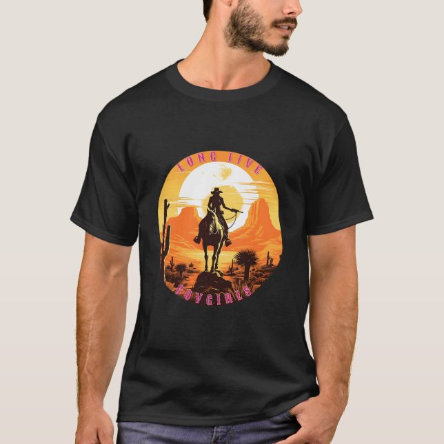 Long Live Howdy Rodeo Western Land Southern Cow T Shirt (Framsida)