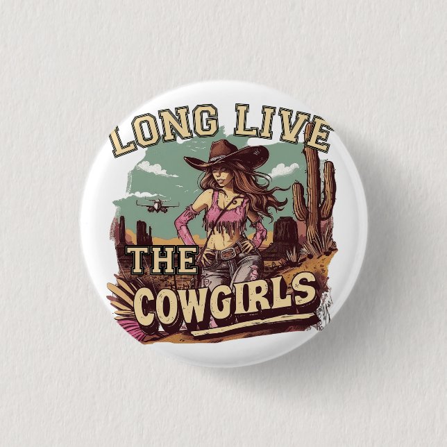 Long live the cowgirl knapp (Framsida)