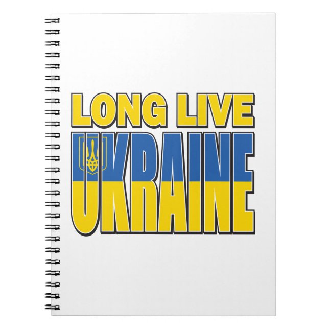 LONG-LIVE-UKRAINA ANTECKNINGSBOK (Framsidan)