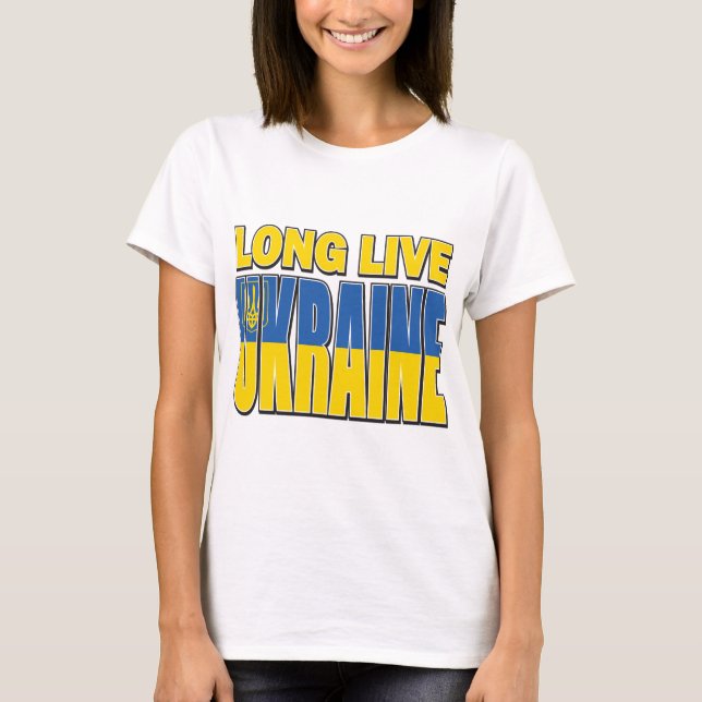 LONG-LIVE-UKRAINA T SHIRT (Framsida)