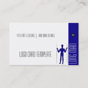 Long Man Giant Geoglyph Symbol Logotyp Visitkort