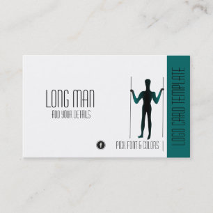 Long Man Giant Geoglyph Symbol Logotyp Visitkort