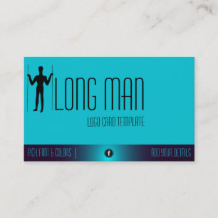 Long Man Wilmington Geoglyph Symbol Logotyp Visitkort