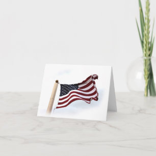 Long May It Wave American Flagga Kort