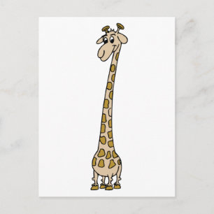 Long Necked Giraffe Vykort