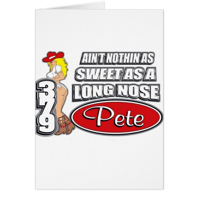 Long Nose Pete Hälsningskort (Framsidan)