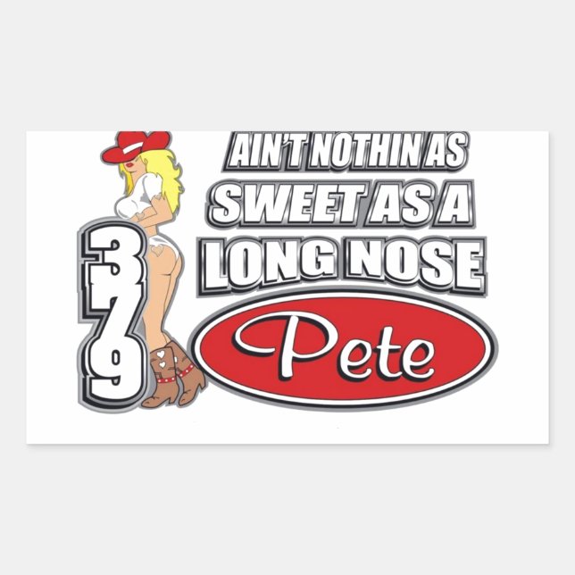 Long Nose Pete Rektangulärt Klistermärke (Framsida)