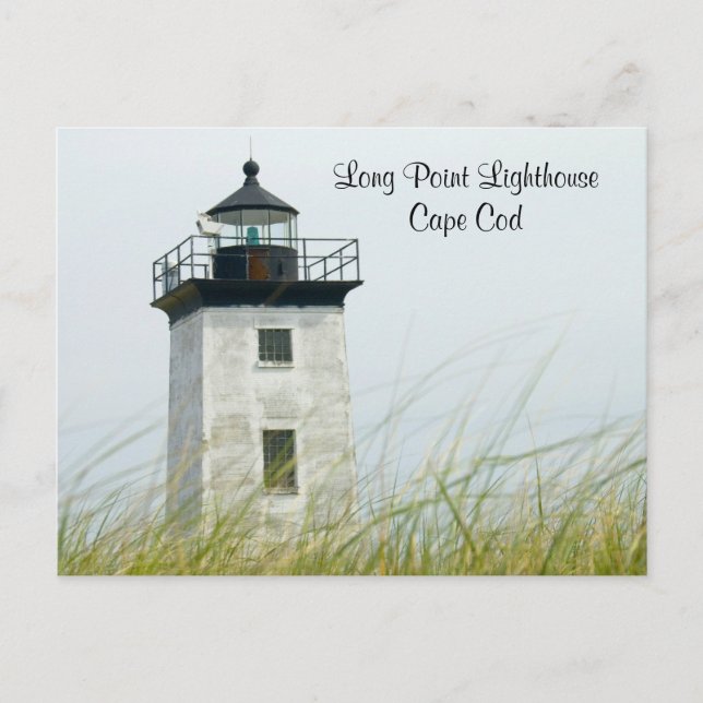 Long Point Light Provincetown Cape Cod Post Card Vykort (Framsida)