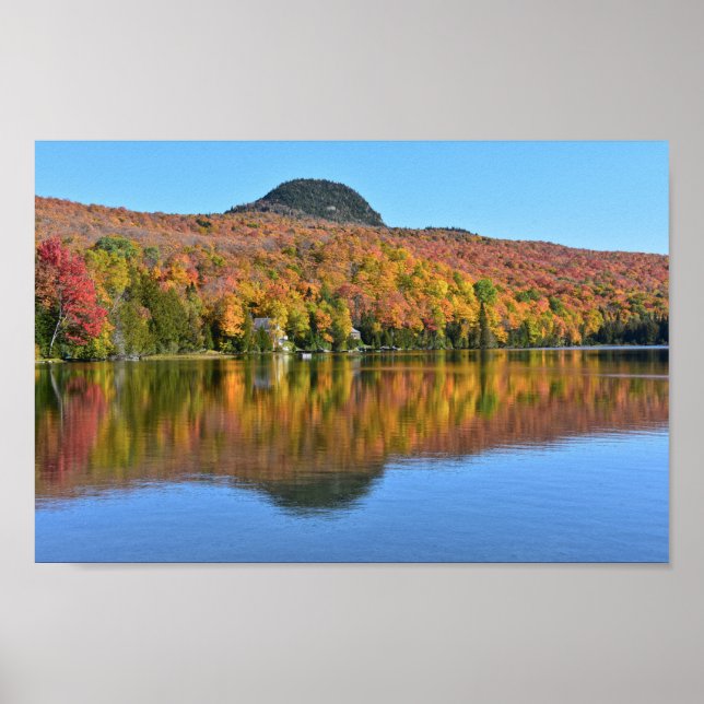 Long Pond in Autumn, Westmore, Vermont Poster (Framsidan)