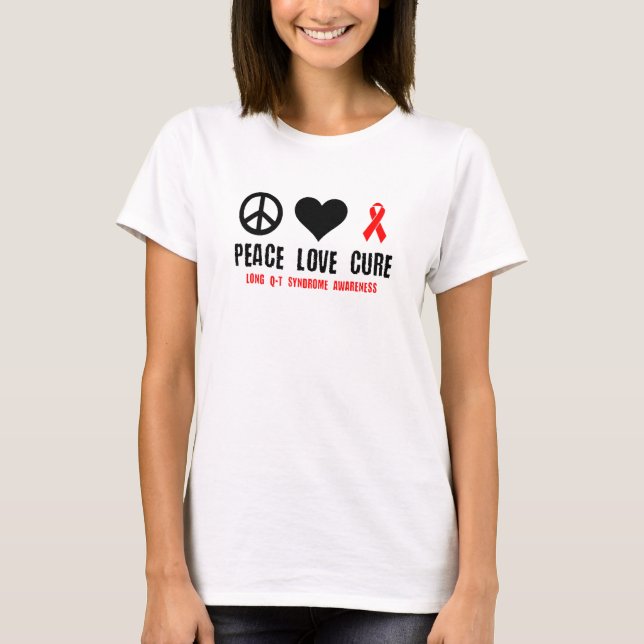 Long Q T Syndrome Awareness Long Qt Syndrome Relat T Shirt (Framsida)