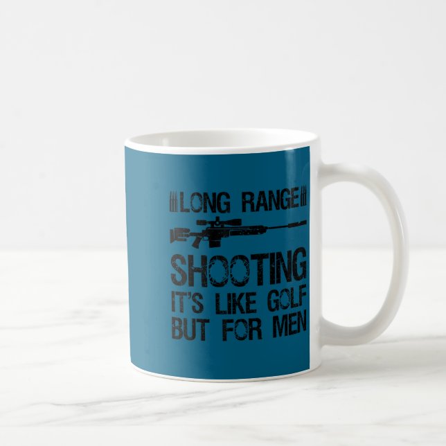 Long Range Shooting It's Like Golf But For Men Fun Kaffemugg (Höger)