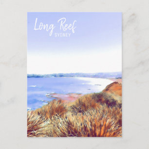 Long Reef Sydney Northern Beacher Retro Vykort