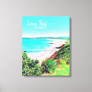 Long Reef Sydney-stranden Nordhavsstränder Canvastryck