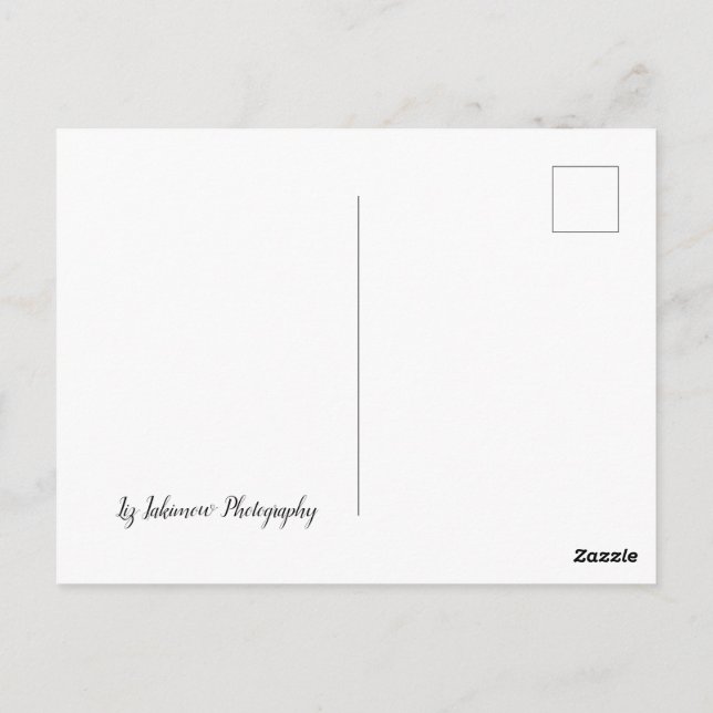 Long Road Home - car on Highway Vykort (Baksida)