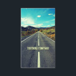 Long Road to Mountains Trucker Affärskort Visitkort<br><div class="desc">affärskort för coola och snyggt för en förare,  ett lastföretag i lastbil eller någon med kärlek för den öppna vägen. En lång,  rak väg fram till bergen under ett blått,  grumligt himmel.</div>