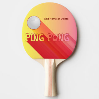 Long Shadow Personalization Gradiant Colors Sports Pingisracket