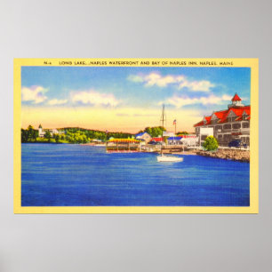 Long Sjö - Neapel Waterfront & Neapel Inn Bay Poster