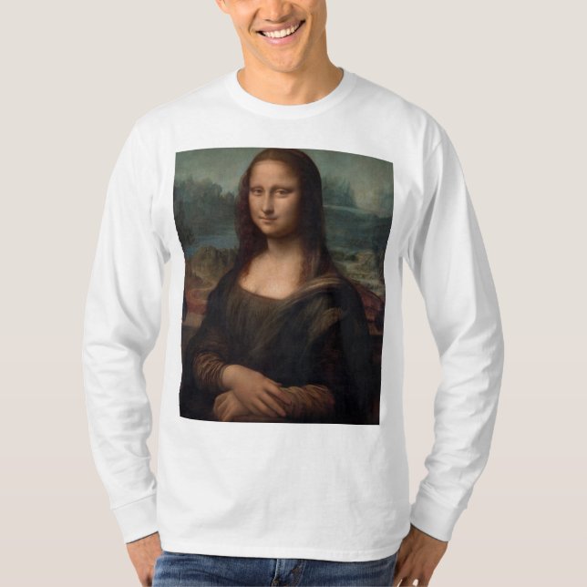  LONG SLEEVE SHIRT MONA LISA CONCEPT PRINT T (Framsida)