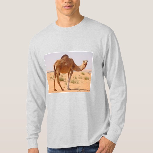 Long Sleeve T-Shirt ash  men  I  LOVE  SAHARA  (Framsida)