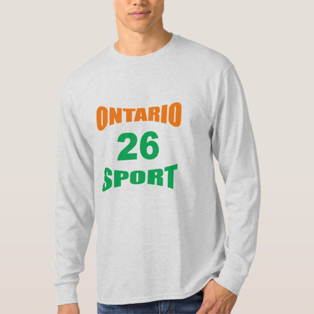 Long Sleeve T-Shirt ash  ONTARIO  SPORT  26 (Framsida)