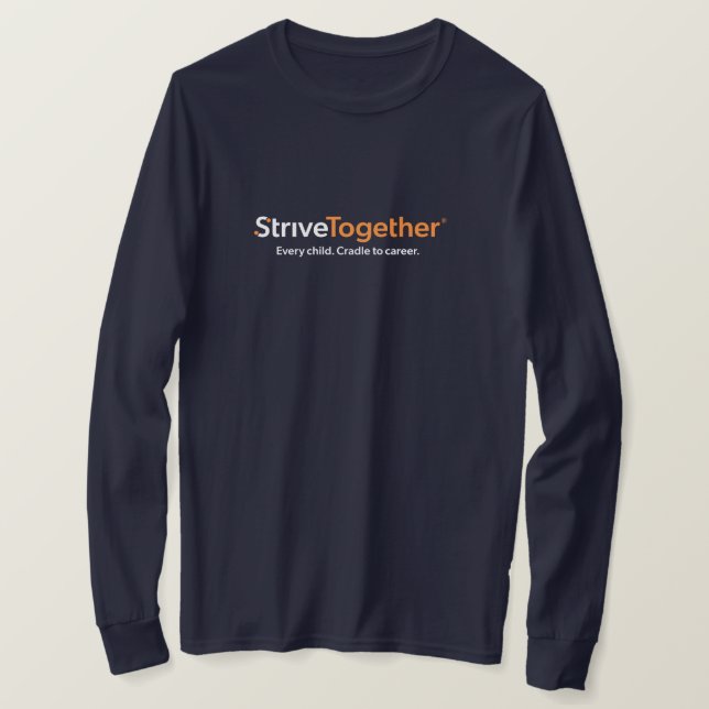 Long Sleeve T-Shirt - Navy (Design framsida)