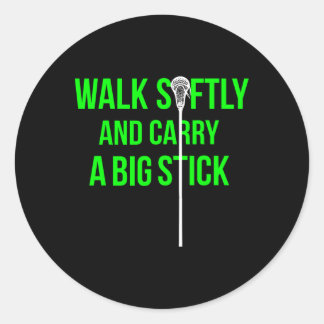 Long Stick Middie (lsm) Neon Lacrosse Defence Lax Runt Klistermärke