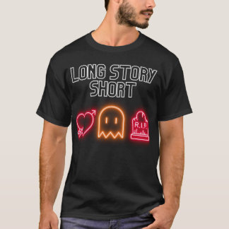 Long Story Kort Ghosted T Shirt