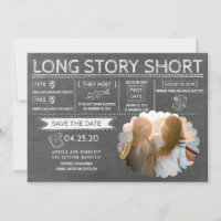Long Story Kort | Samma Gender Foto Spara datum