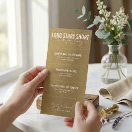 Long Story Short Modern Script Timeline Wedding Spara Datumet
