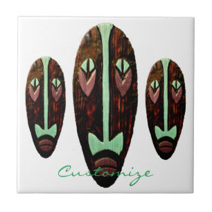 Long Tiki Mask Thunder_Cove Kakelplatta