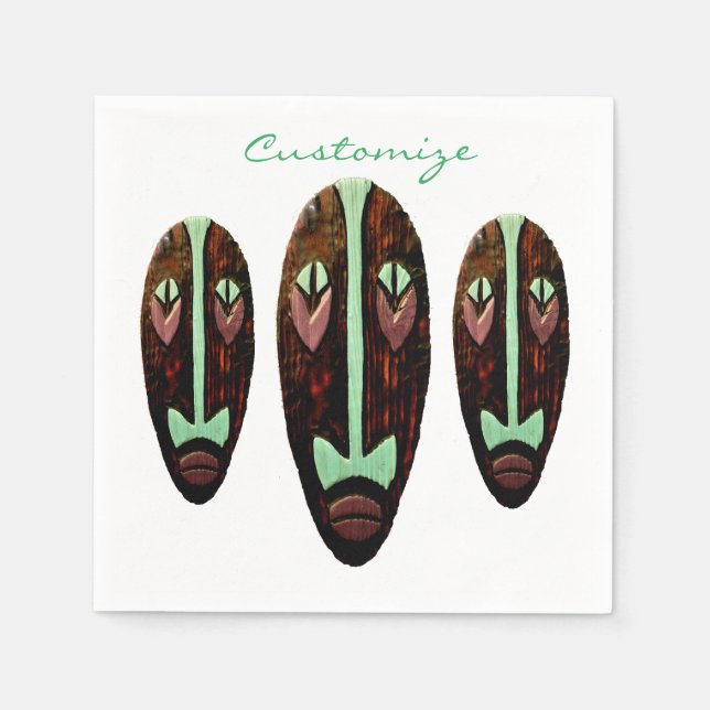 Long Tiki Mask Thunder_Cove Pappersservett (Framsidan)