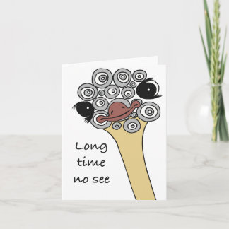 Long time no see card inbjudan