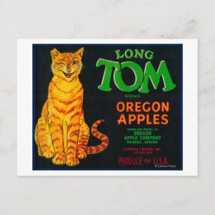 Long Tom Apple Låda LabelMonroe, ELLER Vykort