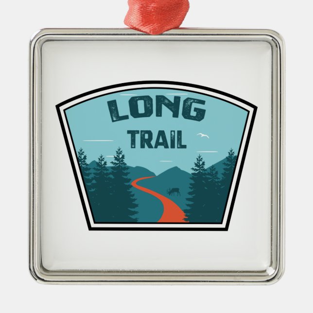 Long Trail Vermont Julgransprydnad Metall (Framsidan)