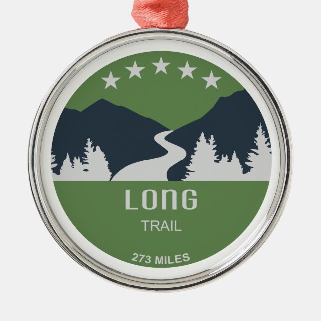 Long Trail Vermont Julgransprydnad Metall (Framsidan)