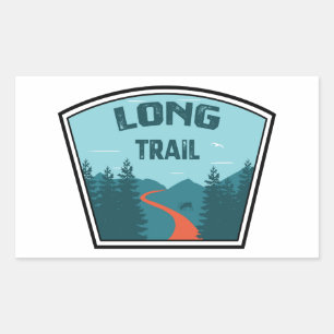 Long Trail Vermont Rektangulärt Klistermärke