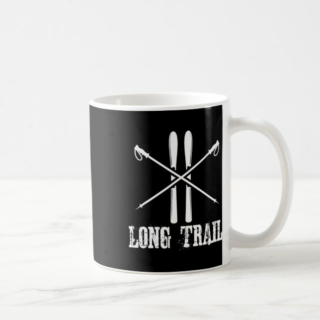 Long Trail Vermont Ski Skier Skiing Nordic Alpine Kaffemugg (Höger)