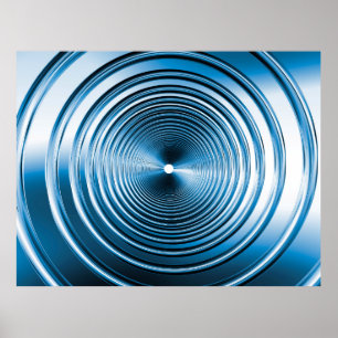 Long Vår Blue Poster