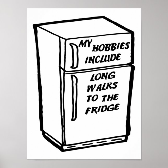 Long Walks to the Fridge Funny Poster (Framsidan)