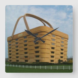Longaberger Basket Wall Clock Fyrkantig Klocka