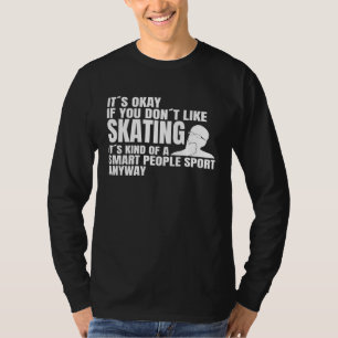 Longboard Åkning Smarta Människor Sport Skateboard T Shirt