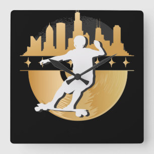 Longboard Downhill, Urban & Lifestyle Fyrkantig Klocka