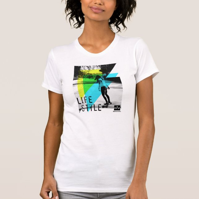 Longboard for girl t-shirt (Framsida)
