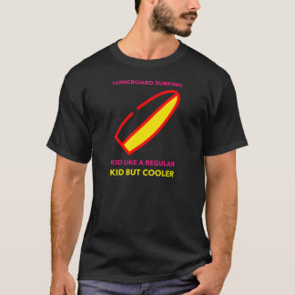 Longboard Surfing Kid T Shirt