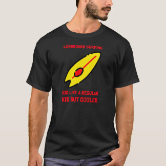 Longboard Surfing Kid T Shirt