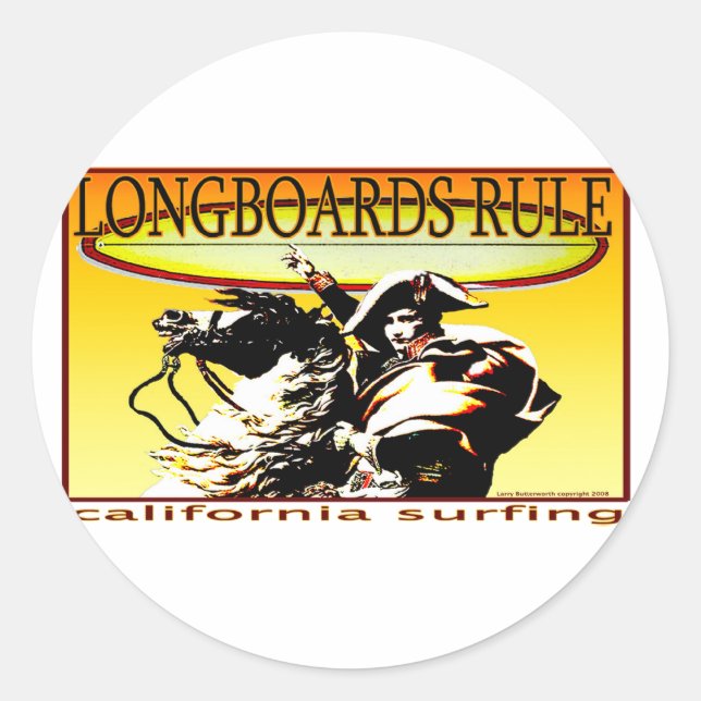 LONGBOARDS-REGEL RUNT KLISTERMÄRKE (Framsida)