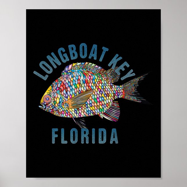 Longboat Nyckel, Florida Beach Design _ Souvenir I Poster (Framsidan)