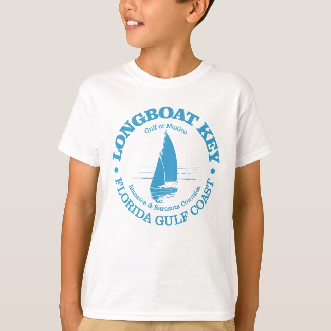 Longboat Nyckel (segelbåt) T Shirt (Framsida)